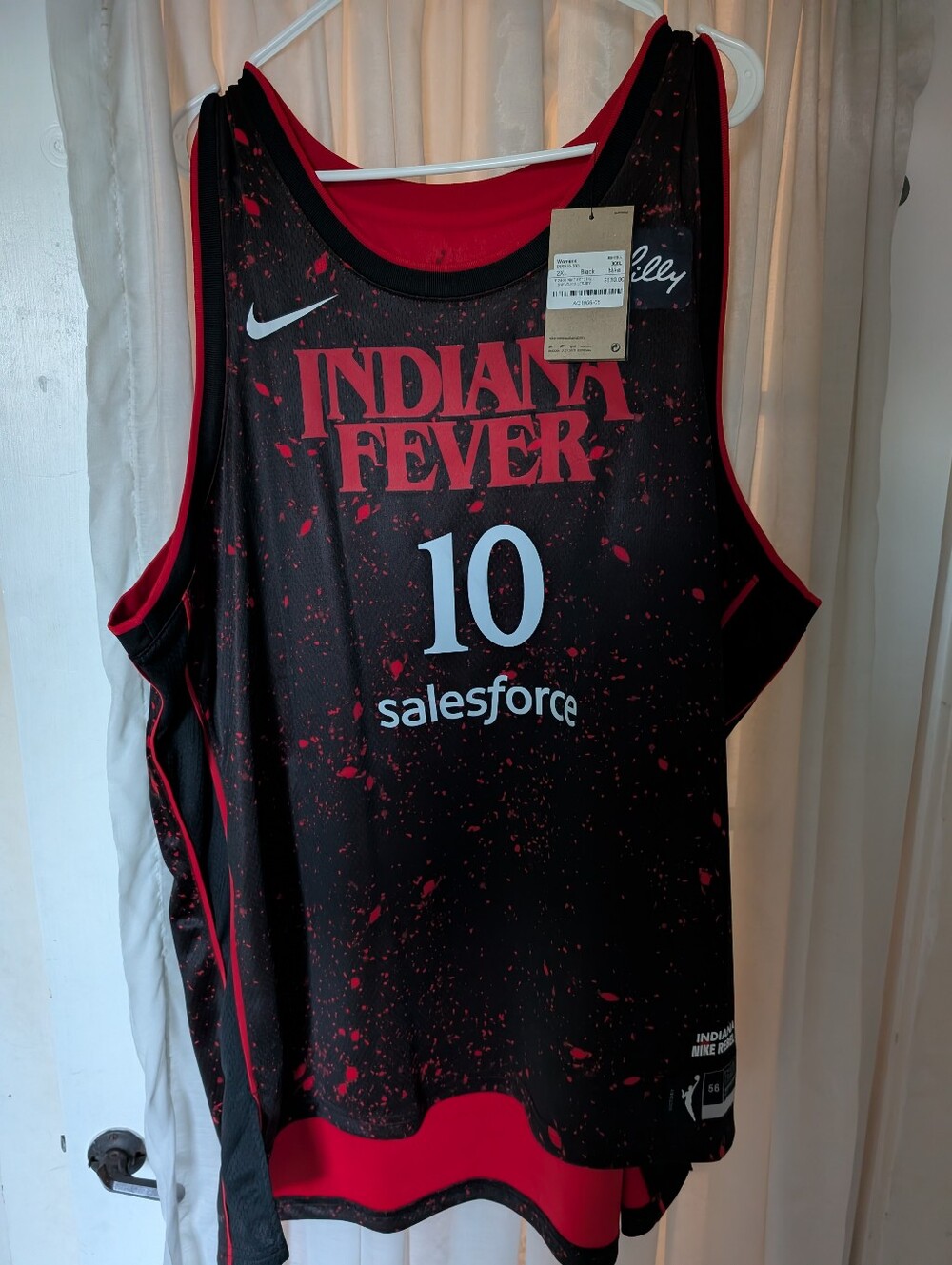 Indiana Fever Nike Women's Basketball Jersey Stranger Things Edition
